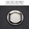 Plato Estilo Coreano 304 Plato Hondo de Fondo Plano Plato Hondo Plato para Snacks Disco Plato para Barbacoa Plato para Snacks para Bistec Plato Creativo Dorado para Dim Sum