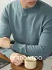 [Calefacción por Infrarrojo Lejano] Suéter Cálido de Lana de Oveja y Modal Anti-Pilling con Cuello Medio Alto para Ropa Interior de Otoño e Invierno para Hombre