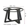 Nuevo Modelo Mesa de Cristal con Patas Redondas, Estructura de Hierro Mármol, Patas Elevadas, Mesa de Centro Redonda Pequeña, Mesa de Comedor