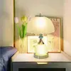 Lámpara de Mesa de Cristal de Lujo Ligero Yusheng Lámpara Moderna Europea para Dormitorio Mesita de Noche Lámpara Decorativa Romántica para Dormitorio Europeo