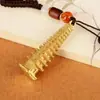 Latão Treze Camadas Torre Wenchang Jinbang Nomeação Pingente de Latão Chaveiro Pingente Decoração de Carro Artesanato Atacado