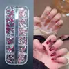 Accesorios para Uñas Mini Diamantes de Imitación para Uñas Diamantes de Imitación Irregulares de Colores con Parte Posterior Plana Color Blanco Rosa Champán Decoraciones Súper Brillantes para Uñas
