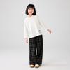 Pantalones Vintage con Perlas para Niñas Primavera y Otoño 2025 Pantalones Anchos Sueltos para Niños Ropa Exterior para Niños Medianos y Grandes Pantalones Rectos Pantalones Casuales