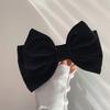 Vintage Red Velvet Bow Hairpin Mulheres High-end elegante All-match Clip Outono e Inverno Back Head Hairpin Headwear