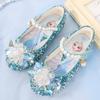 Zapatos de Princesa para Niñas 2026 Verano Nuevos Estilo Coreano Suela Suave Frozen Zapatos Individuales con Lentejuelas para Niñas Pequeñas y Bebés