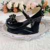 Zapatos Retro de Tacón Medio 2025 Nuevos Populares de Tacón Bajo Estilo Francés Elegantes Girly Lolita Zapatos Mary Jane de Moda