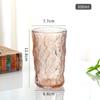 Vaso de Glaciar Colorido Estilo Ins Vaso de Agua de Vidrio Simple Hogar Lujo Ligero Transparente Vaso para Cerveza Jugo