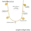 Acero Inoxidable Piedra Natural Multi-Colgante Collar Pulsera DIY Colgante Redondo Ins Joyería Exquisita de Temperamento Europea y Americana