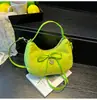 2025 Nova Bolsa de Mão Transfronteiriça com Laço Texturizada para Axila Feminina Outono e Inverno Floresta Fofa Bolsa de Ombro Bolsa Transversal Casual
