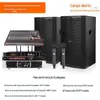 Áudio de Casamento de 15 polegadas Áudio Profissional Ao Ar Livre Microfone Duplo Microfone Equipamento de Alto-Falante Grande Conjunto de Alta Potência