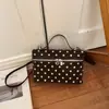 Bolso Cuadrado Pequeño de Lunares de Moda para Mujer 2026 Llegada Nueva de Verano Estilo Nicho Elegante Alto Valor Hombro Único Portátil Cruzado Bolso de Mujer