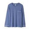 Algodón viscosa algodón marca pijamas hombre verano manga larga cárdigan top holgado XXXXL talla extra se puede usar afuera RC