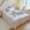 Novedad Primavera y Verano 2026 Estilo Coreano Algodón Puro Estampado Cubre Cama Pieza Única Cubre Cama Cubre Cama Individual Juego de Tres Piezas