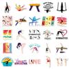 50 Gimnasia Graffiti Personalidad Transfronterizo Deportes Creativo DIY Funda para Teléfono Móvil Monopatín Equipaje Pegatina Impermeable