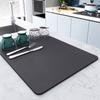 Almohadilla de drenaje de cocina de color sólido de barro de diatomeas para escritorio, piscina resistente al desgaste, almohadilla absorbente, mesa de té, almohadilla aislante anti-quemaduras, una generación de pelo
