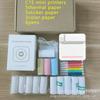 Mini Impresora Popular para Estudiantes, Set de Impresora Térmica Portátil Bluetooth para Fotos y Etiquetas, Conectable para Corregir Errores