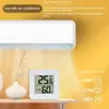 Mini Termómetro Higrómetro para Interiores con Pantalla Digital LCD Monitor de Temperatura Ambiente para Hogar Cocina Baño (batería no incluida)