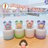Termo infantil de oso, taza con pajita de acero inoxidable 304 para contacto con alimentos para niños y niñas, color de alto valor, uso escolar