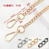 Cadena de giro para bolso color gunmetal dorado y plateado 1.2m correa con hebilla terminada para bolso de axila y correa de hombro de repuesto para bolso