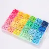 Kit de fabricação de pulseiras de argila de 24 grades transfronteiriças europeias e americanas Kit de fabricação de pulseiras de contas coloridas de 3 mm e 23 cores Kit de joias faça você mesmo