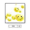 Estilo Nórdico Ins Sala de Estar Pintura Decorativa Cara Sonriente Linda Sanadora Mural Tienda de Té con Leche Dormitorio Nicho junto a la Cama Pintura Colgante