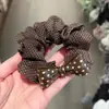 2026 Nuevo Estilo Coreano Simple Lazo de Pelo de Lunares, Banda Elástica Duradera y No Dañina para el Cabello, Accesorio para el Cabello