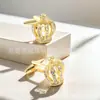 Envío Gratis Venta Caliente Corona de Diamantes Blancos Gemelos Cristalinos Botón para Puño de Camisa de Vestir de Hombre Francés