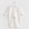 Body para Bebê Primavera Outono Verão Fino Algodão Puro Macacão Manga Longa Super Fofo Roupas de Outono Abertura Inferior Roupas para Recém-Nascido