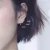 Pendientes de plata de ley s999 con circonita para mujer, pendientes de verano de diseño nicho de alta gama, pendientes estilo INS, pendientes de plata al por mayor