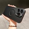 Funda para teléfono iPhone16promax magnética de onda mate de alta calidad para apple 15 color sólido 13pro suave 14x