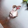 Conejo Luminoso de Pascua Transfronterizo Adornos Pequeños de Resina Decoraciones DIY Accesorios Hechos a Mano Colgantes Personalizados Venta al por Mayor