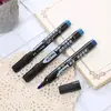 Plumón negro aceitoso de punta grande impermeable que no se desvanece de gran capacidad tinta negra de punta gruesa bolígrafo para logística exprés