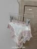 Amor à primeira vista ~ calcinhas de renda acetinada sexy pura para meninas, ocas, finas, respiráveis, com forro de algodão, roupa íntima feminina
