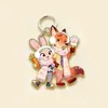 2026 Nuevo Modelo Zootopia Nick y Judy Material Acrílico Llavero de Pareja de Alta Calidad Colgante para Bolso
