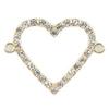 Accesorios de joyería de bricolaje, estilo coreano, doble punto de suspensión, patrón de amor de diamante, collar de aleación con goteo de aceite, pulsera, colgante pequeño individual, accesorios