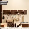 Perchero de pared de madera maciza con teclas de piano, gancho de pared sin taladro detrás de la puerta, perchero para la entrada del dormitorio
