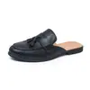 Zapatos tipo mula de verano para hombre de talla grande, estilo retro, sin cordones, mocasines casuales cerrados
