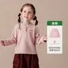 Ropa Infantil Amila 2026 Invierno Nuevo Camiseta Base de Cuello Medio para Niños y Niñas, Camiseta Cálida de Polar por Ambos Lados