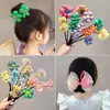 Ferramenta de Penteado Infantil Acessório de Cabelo Flor Fofa para Meninas Estilo Coreano Trançado Coque Despojado Ferramenta de Penteado