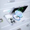 Para iPhone15 Estuche Transparente para Teléfono Móvil Nuevo Estuche con Soporte Magnético Macaron Estuche para Teléfono Móvil Apple 16promax