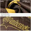 Estilo Nishizawa Hip-Hop Americano Color-Blocking Retro Estampado de Llamas Cuello en V Manga Corta Camiseta Unisex Holgada Moderna Marca Media Manga