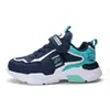 Sapatos infantis para viagem ao ar livre e comércio exterior, tênis forrados com fleece para meninos, sapatos de algodão para outono e inverno, para meninos do ensino fundamental, crianças maiores e crianças