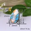 Nuevo Anillo de Cao Shi Manufacturer de Gran Venta para Mujer, Anillo Vintage de Mármol Imitación, Joyería de Nicho con Borde de Candado Metálico