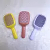 Peine de Costillas Hueco para Cabello Liso Sin Enredos, Peine Masajeador para Hombres y Mujeres, Peine para el Cuidado del Cabello para Dar Volumen y Crear Volumen Alto en la Coronilla