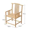 Sillón de madera maciza estilo chino, mesa de té con sillas a juego, apto para uso en el hogar y la oficina, también conocido como silla Taishi, una silla para leer o una silla con forma de luna