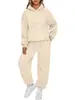 Amazon Europeia e Americana Outono e Inverno Feminino Conjunto de Duas Peças Moletom Casual Calça Casual Solta Roupa Esportiva Pronta para Venda
