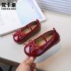 Zapatos de Princesa con Lazo para Niñas Van Ka Hao 2026 Nuevos Zapatos Mary Jane de Cuero para Niños Suela Suave Zapatos de Baile