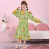 Pijama Infantil, Primavera e Outono, Manga Longa, Fino, Desenho Animado, Roupa de Casa, Roupas para Ar Condicionado de Verão, Conjunto de Pijama Fino para Crianças Maiores