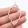 65X34mm 4.6g Multicolor DIY Aleación de Zinc Accesorios para Joyería Colgante Hueco con Forma de Hoja