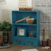 Zakka Caixa de Armazenamento de Mesa Estilo Retrô para Casa Armário de Armazenamento de Madeira Gabinete de Exposição de Cosméticos